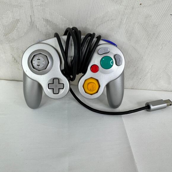Nintendo GameCube Platinum Controller Official OEM Used Tested And Works - Picture 3 of 6